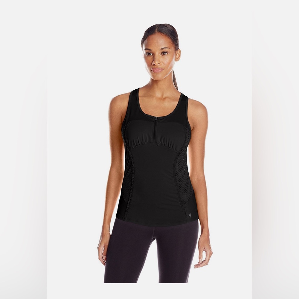 Betsey Johnson Performance Women's Zip-Front Tank Top